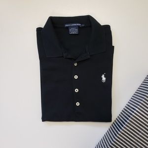 Ralph Lauren Sport Black Polo Slim Fit L Large